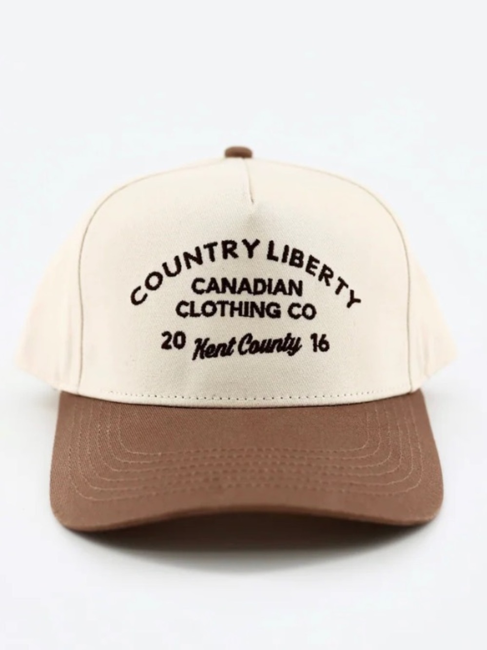 Country Liberty Two-Tone Brown Trucker Hat